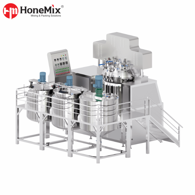 Honemix-Vacuum-Toothpaste-Making-Machine-With-Integrated-Platform-And-Tank-System