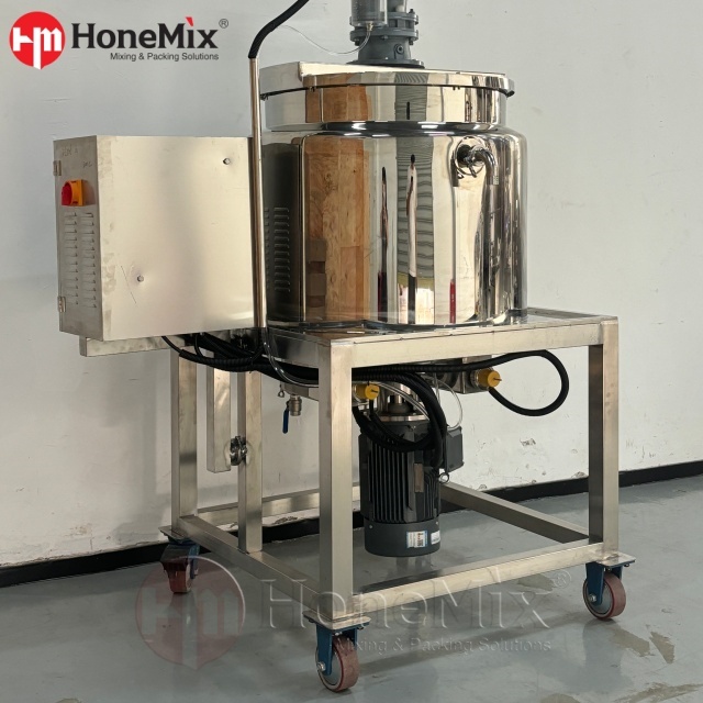 HONEMIX-Stainless-Steel-Jacketed-Mixing-Tank-Side-View