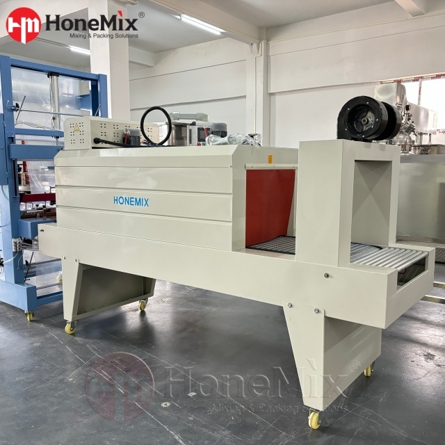 Honemix-Bottle-Film-Shrink-Cutter-Machine-Side-View