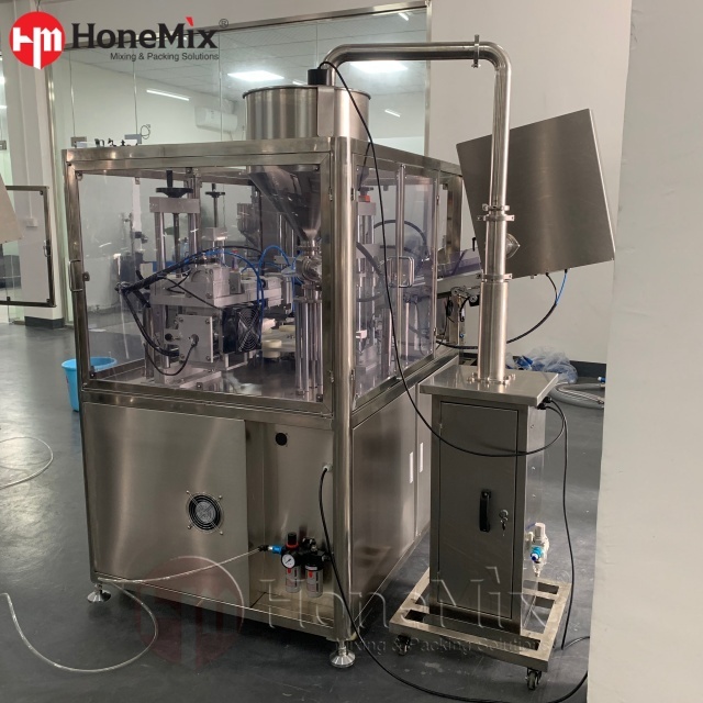 Honemix-Hy-Utf-Automatic-Ultrasonic-Tube-Filling-Sealing-Machine-Front-Left-View