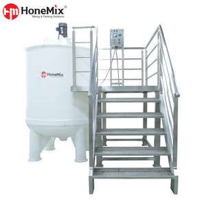 Honemix-Polypropylene-Chemical-Mixing-Tank-With-Stair-Platform