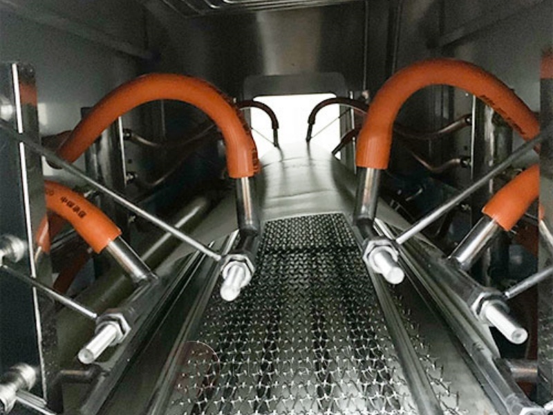 Fsm-S-Steam-Shrink-Tunnel-Conveyor-Interior-View