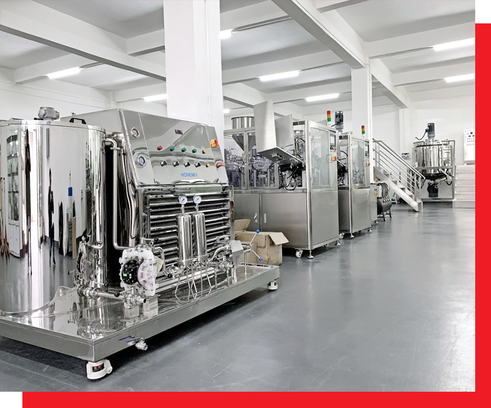 Cosmetic filling machine manufacturer for bottles | mixer and filler line