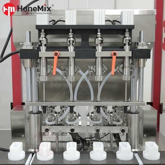 Honemix-Four-Head-Servo-Piston-Filling-System-For-Liquid-And-Cream