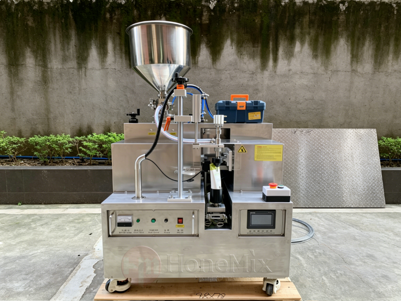 Honemix-Semi-Automatic-Tube-Filler-Equipment-Display