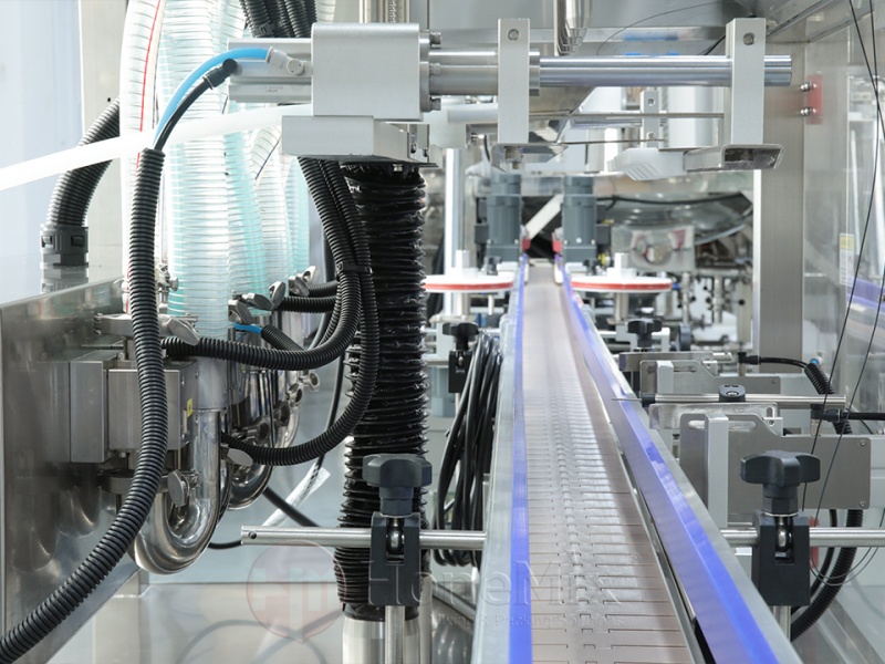 Honemix-Bottle-Conveyor-And-Guide-Rail-Detail