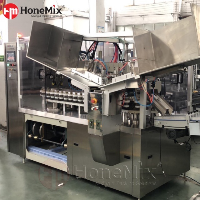 Honemix-Automatic-Dual-Head-Tube-Filling-And-Sealing-Machine-Angled-View