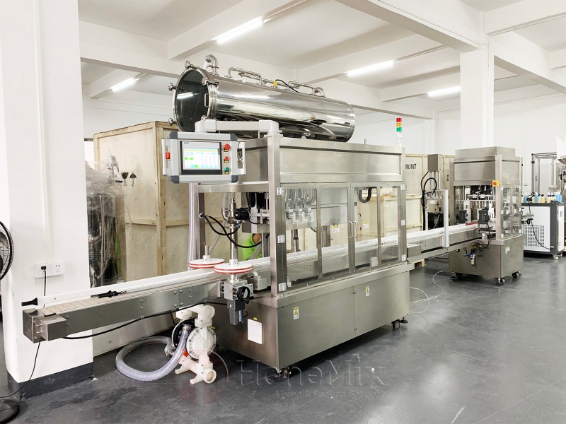 Honemix-Automatic-Liquid-And-Cream-Filling-Line-Workshop-View