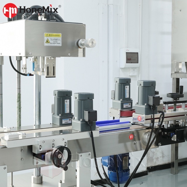 Honemix-Automatic-Gear-Pump-Capping-Station-With-Conveyor