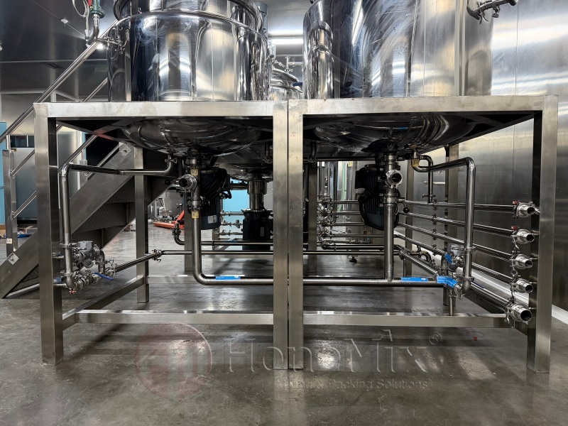 Honemix-Industrial-Vacuum-Emulsifier-Mixer-Main-Frame-And-Tank-Structure