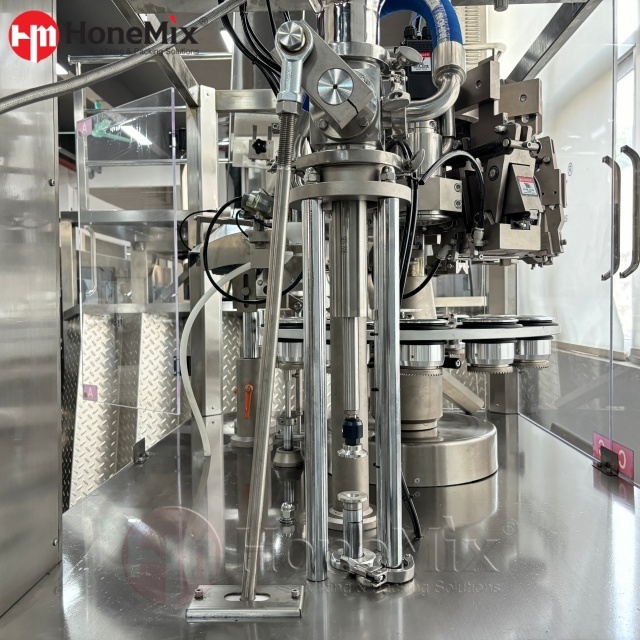 Honemix-Automatic-Tube-Filling-And-Sealing-Station-Close-Up