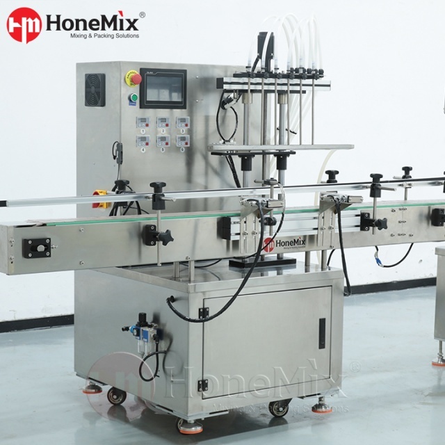 Honemix-Magnetic-Pump-Bottle-Filling-Capping-Machine-Angled-View