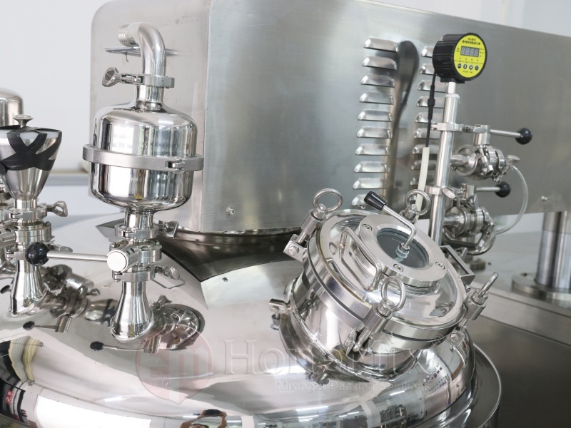 Vacuum-Emulsifying-Mixer-Pipeline-And-Valve-Assembly
