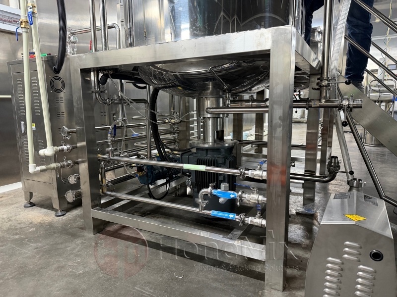 Honemix-Stainless-Steel-Vacuum-Mixing-System-Side-Frame-And-Piping-Detail