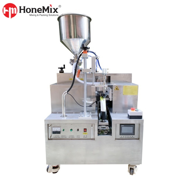 Honemix-Semi-Automatic-Tube-Filling-Machine-With-Hopper