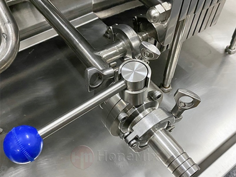 HONEMIX-Perfume-Making-Machine-Sanitary-Valve-And-Pipe-Connection