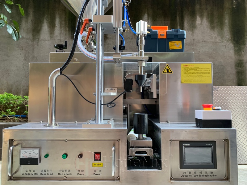 Honemix-Semi-Automatic-Tube-Filling-Machine-Angled-View