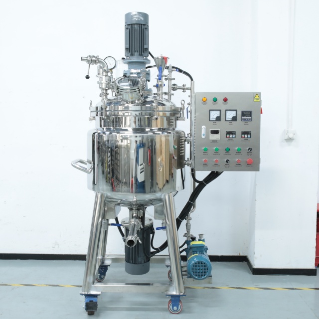 100L HVE-FRT Production Fixed Vacuum Emulsifying Mixer