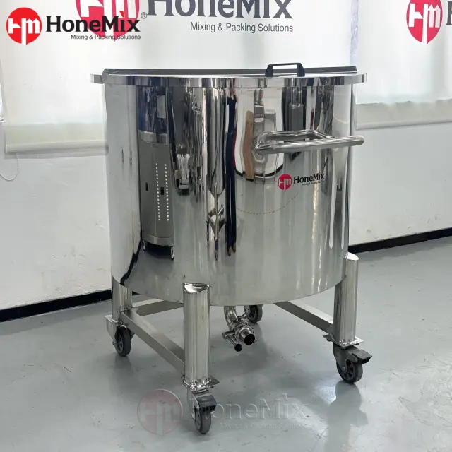 Movable Sanitary Open Lid Storage Tank For Lotion Gel And Liquid Products