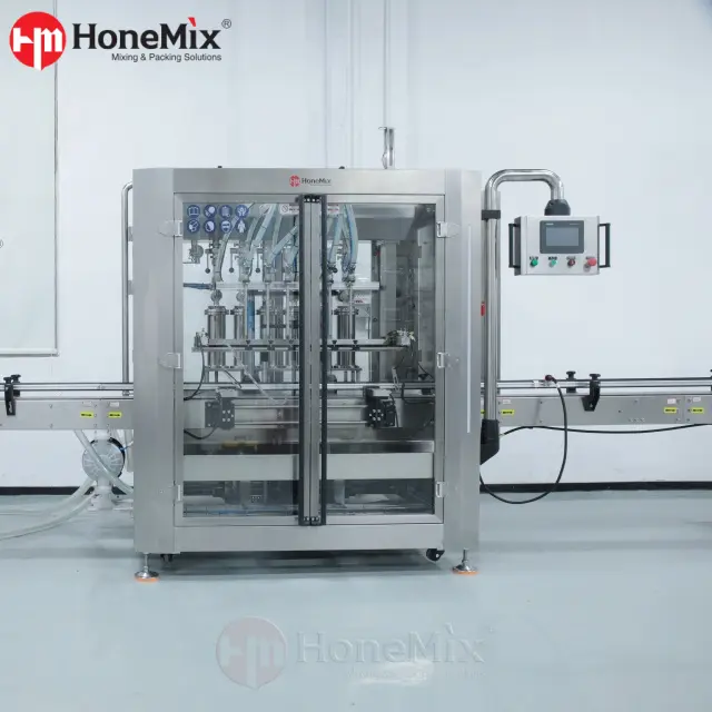 Automatic Piston Filling Machine For Cream Lotion Shampoo And Liquid Soap