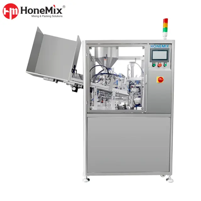 Honemix-Hy-Utf-Automatic-Ultrasonic-Tube-Filling-Sealing-Machine-Side-View-With-Open-Cover