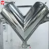 Front View of Stainless Steel V Blender for Powder Mixing