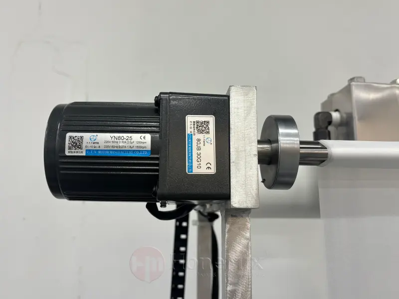 Adjustable roll cloth feeding motor on the automatic powder press machine