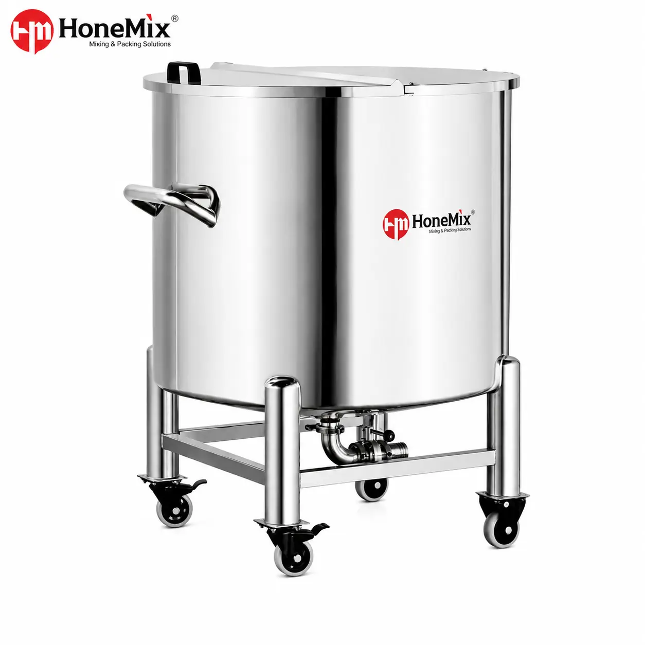 Cuve de stockage &agrave; couvercle ouvert SUS316L pour lotion cr&egrave;me et produits liquides