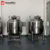 HONEMIX HST-HM Stainless Steel Electric Heating Mixing Tank With Pneumatic Agitator And Mobile Design