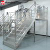 2000L HVE-F large-batch vacuum emulsifying mixer with fixed platform and piping