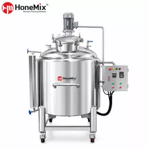 Tanque de almacenamiento de mezcla con calefacci&oacute;n el&eacute;ctrica HST-HM para producci&oacute;n de champ&uacute;, jab&oacute;n l&iacute;quido, desinfectante y l&iacute;quidos cosm&eacute;ticos