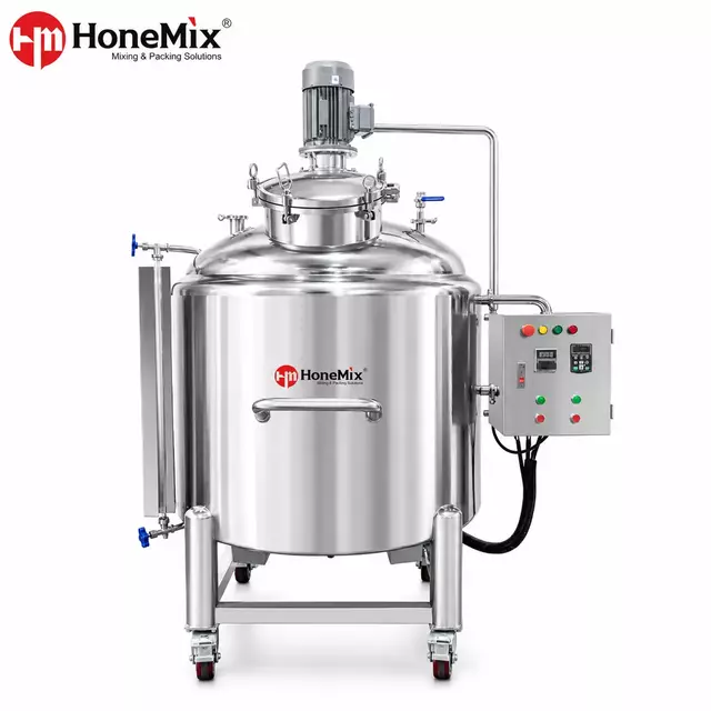 R&eacute;servoir de stockage de m&eacute;lange de chauffage &eacute;lectrique HST-HM pour la production de shampoing, de savon liquide, de d&eacute;sinfectant et de liquide cosm&eacute;tique