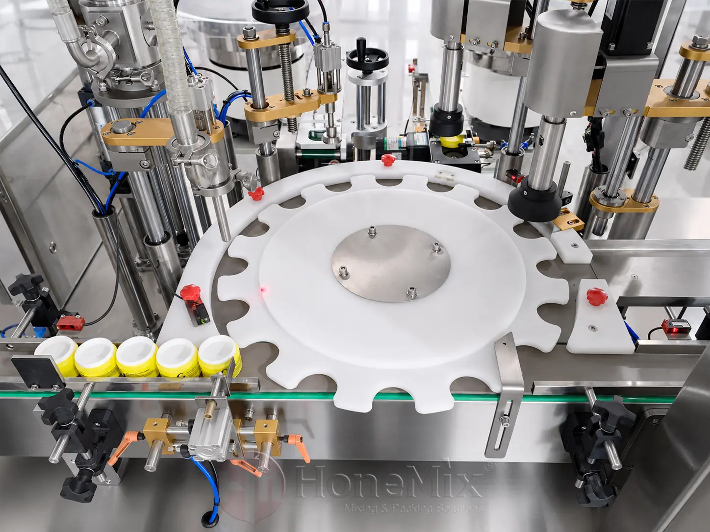 AFM-CR-Rotary-Star-Wheel-For-Cream-Jar-Filling