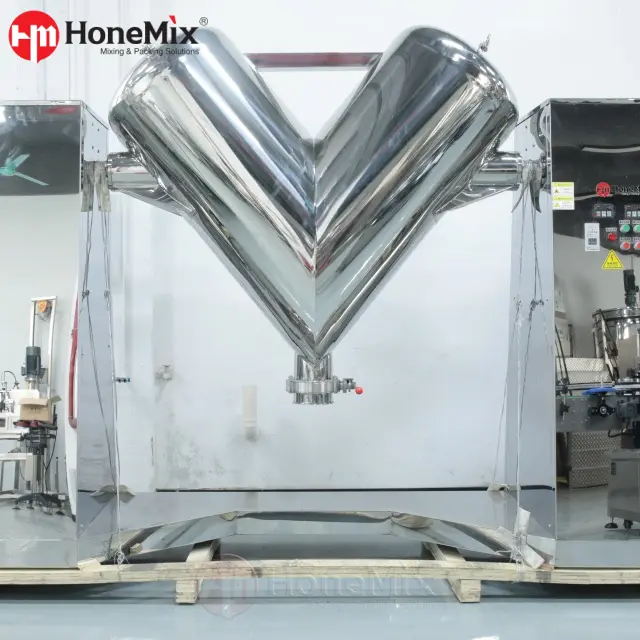 FT-VM Dry Powder Blender with Rotating V-Shaped Chamber