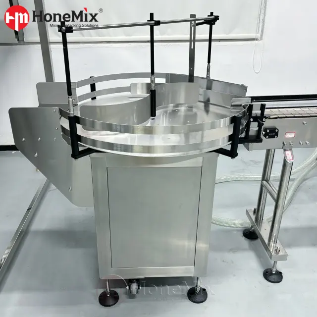 Bottle Feeding Turntable For Automatic Servo Piston Filling Line