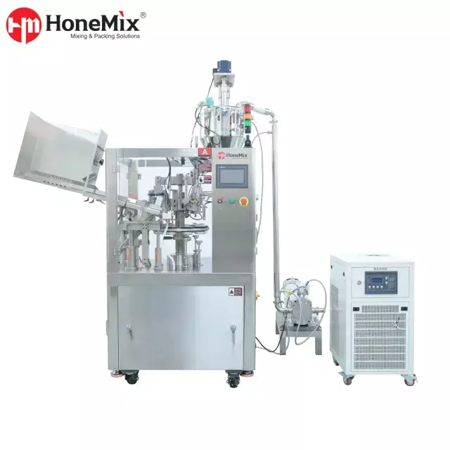 Honemix-HY-A60-Tube-Filling-And-Sealing-Machine-With-Cooling-Unit