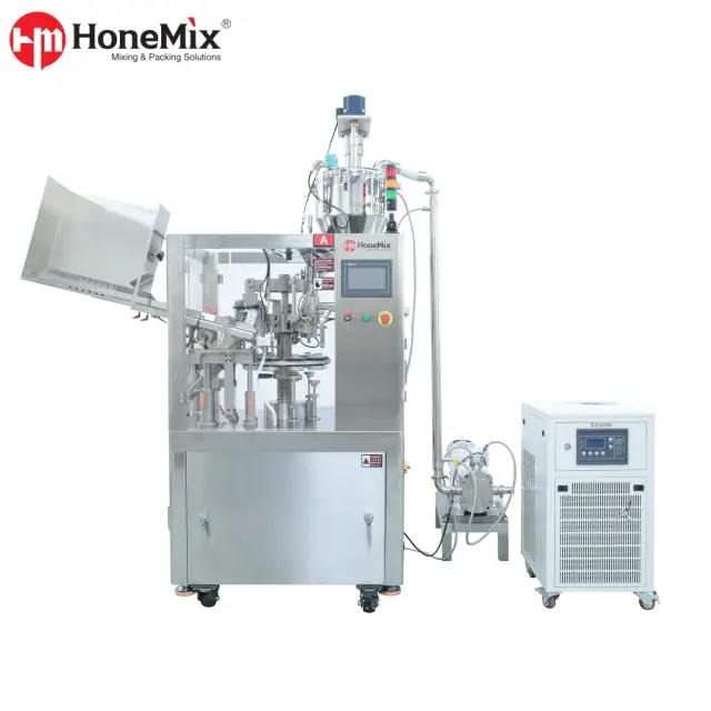 Honemix-HY-A60-Tube-Filling-And-Sealing-Machine-With-Cooling-Unit