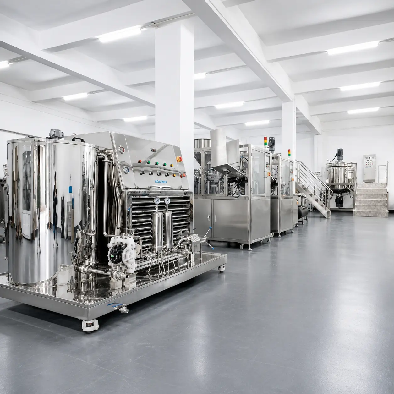 Cosmetic packaging machine manufacturer QC inspection and assembly floor