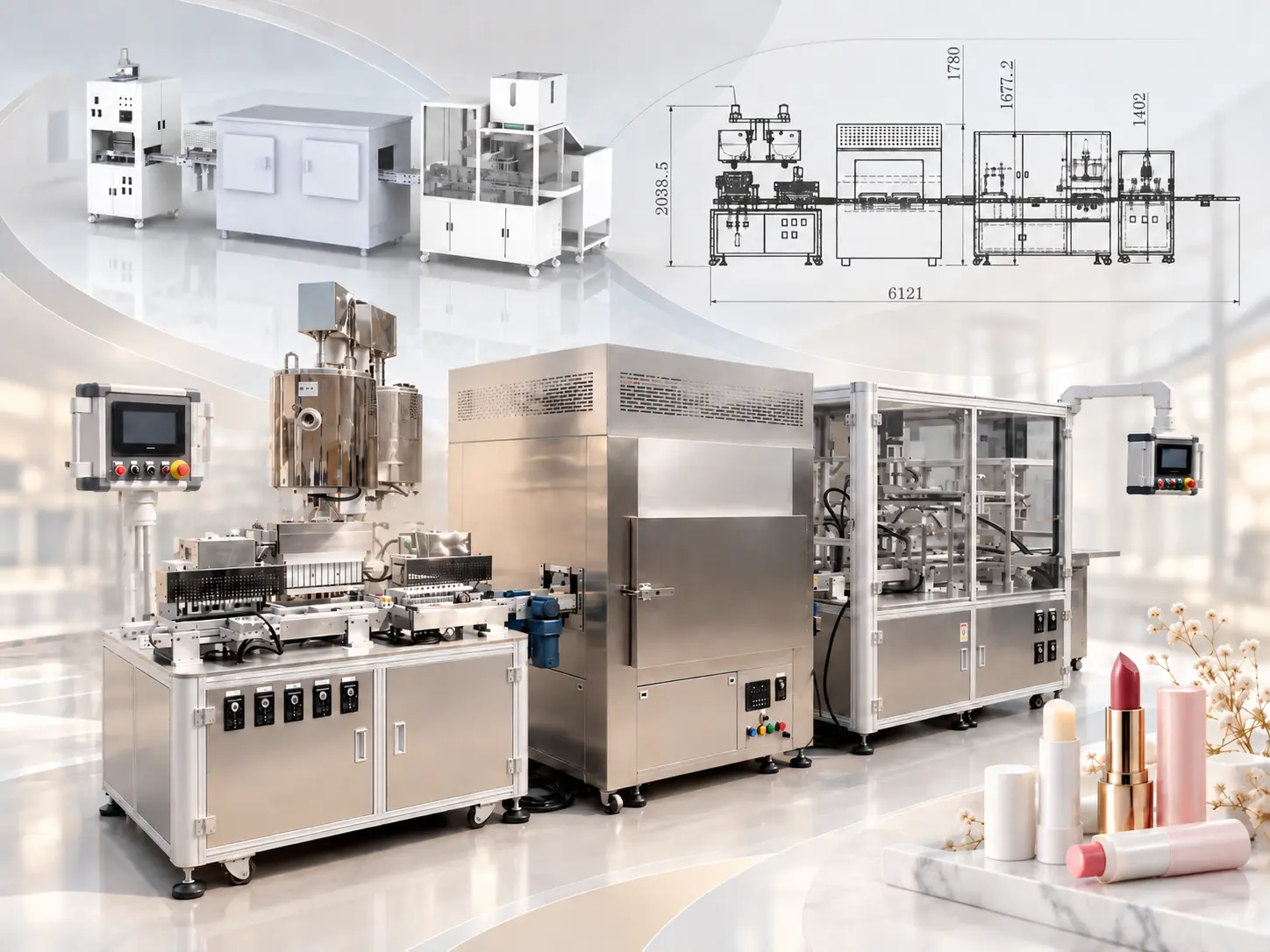 Custom Lip Balm & Lipstick Production Lines for a Belarusian Cosmetics Manufacturer