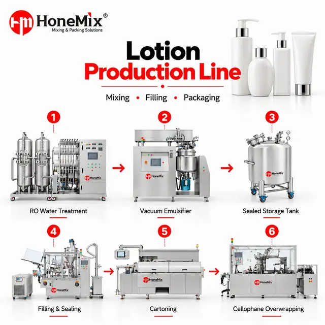 Lotion Production Line & Making Machines