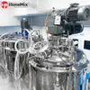 Top View Of HCM-CF Vacuum Emulsifying Mixer With Stainless Steel Mixing Vessel