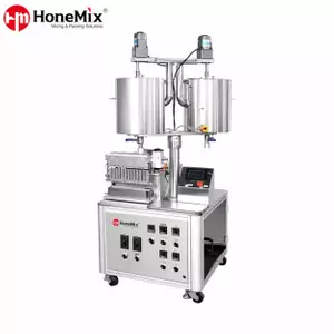 M&aacute;quina llenadora de l&aacute;piz labial de 10 cabezales KH-AFM para moldes de silicona