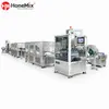 JX-HS automatic petroleum jelly jar filling line with container feeding, filling, cooling and capping stations