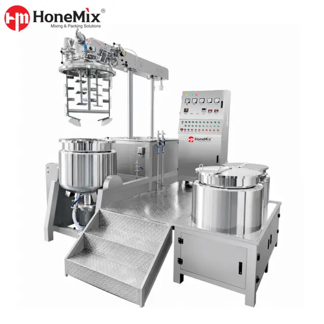 Hydraulic Lifting Vacuum Emulsifying Mixer Main