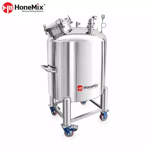 R&eacute;servoir de stockage sous pression scell&eacute; HST-SLP pour le stockage de cr&egrave;mes et de lotions