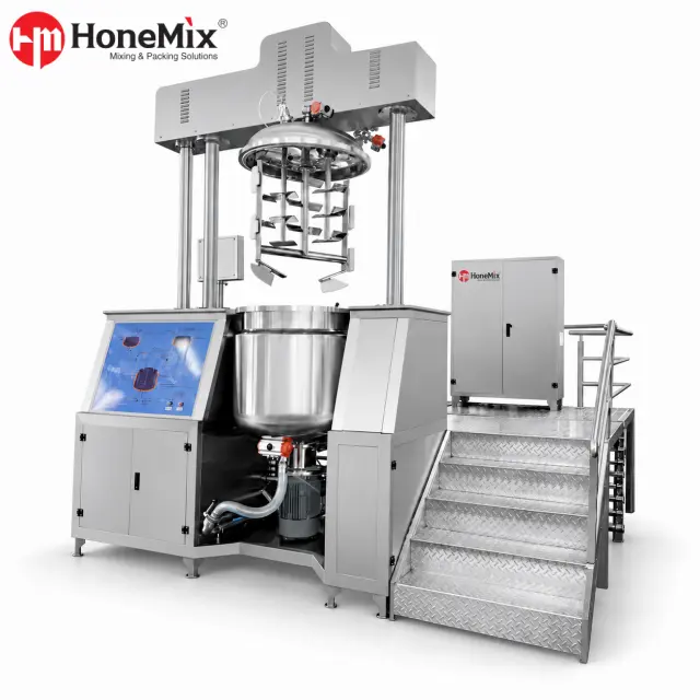 Miscelatore emulsionante sottovuoto doppio idraulico HVE-ADH da 500–5.000 l