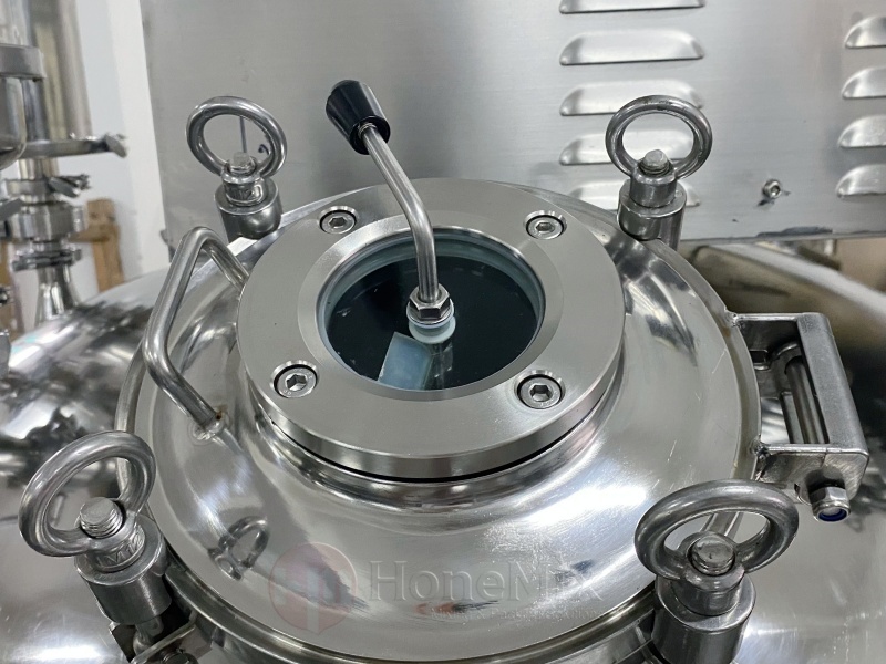 Stainless Steel Vacuum Mixer Tank Cover With Sight Glass And Process Connections