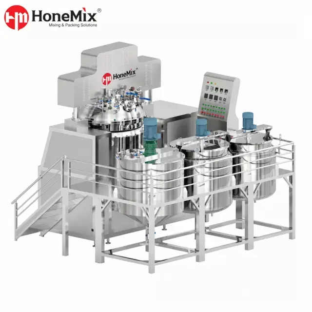 Honemix-Vacuum-Toothpaste-Making-Machine-With-Integrated-Platform-And-Tank-System