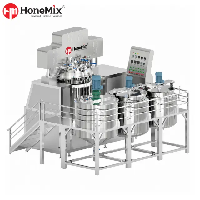 Honemix-Vacuum-Toothpaste-Making-Machine-With-Integrated-Platform-And-Tank-System