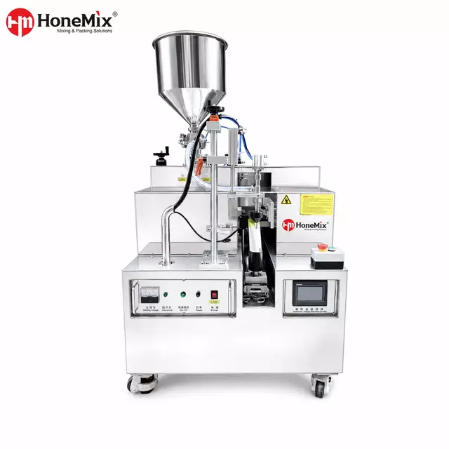 Honemix-M&aacute;quina-de-llenado-de-tubos-semiautom&aacute;tica-con-tolva
